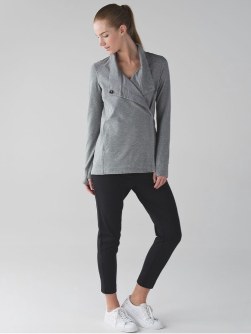 Lululemon Coast Wrap Heathered Medium Grey Size 4